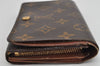 Auth Louis Vuitton Monogram Porte Monnaie Billets Tresor Wallet M61730 LV 3458K