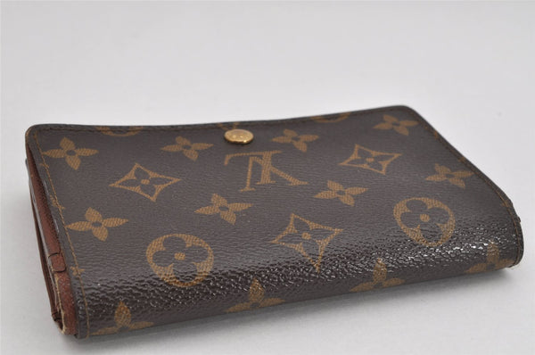 Auth Louis Vuitton Monogram Porte Monnaie Billets Tresor Wallet M61730 LV 3458K