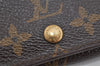 Auth Louis Vuitton Monogram Porte Monnaie Billets Tresor Wallet M61730 LV 3458K