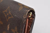 Auth Louis Vuitton Monogram Porte Monnaie Billets Tresor Wallet M61730 LV 3458K