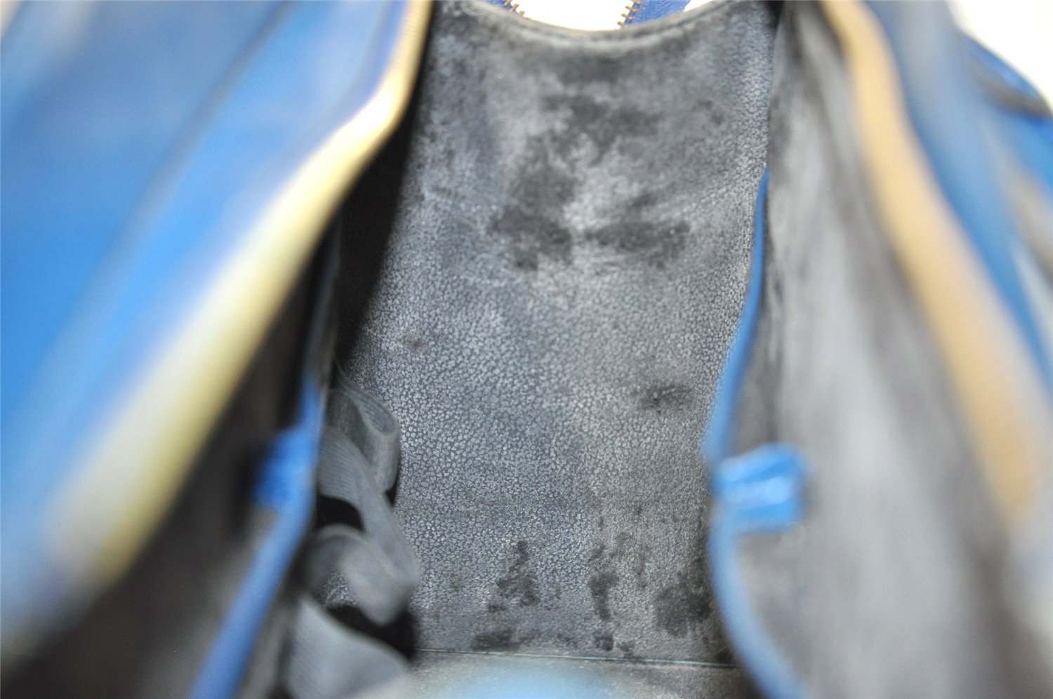 Authentic Louis Vuitton Epi Riviera Hand Bag Blue M48185 LV Junk 3459I