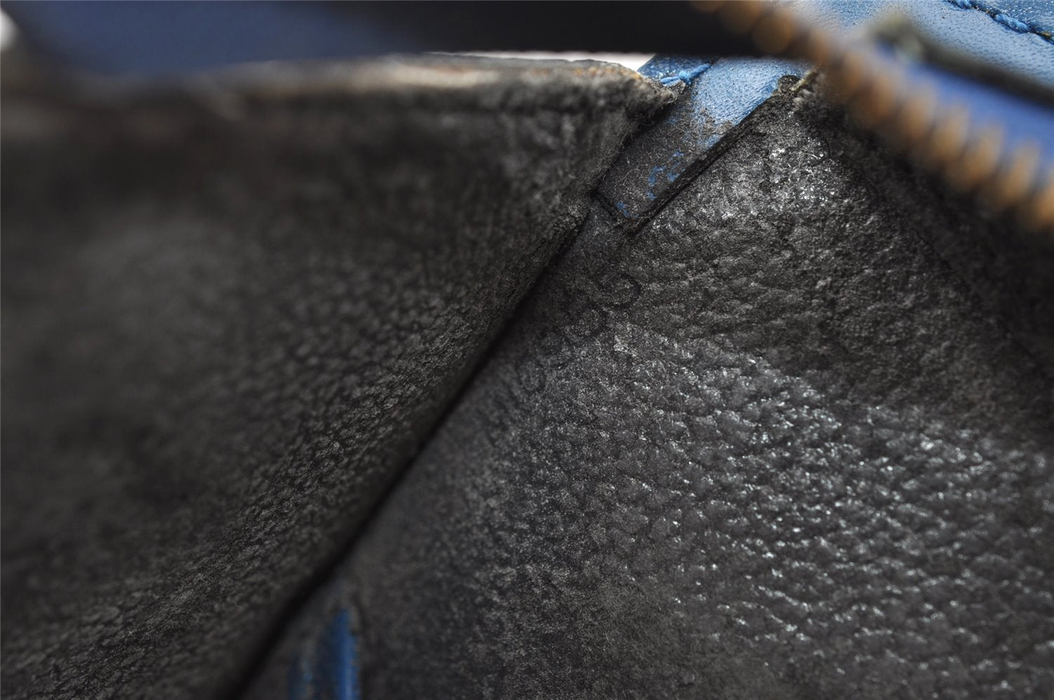 Authentic Louis Vuitton Epi Riviera Hand Bag Blue M48185 LV Junk 3459I