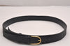 Auth Louis Vuitton Monogram Empreinte Ceinture Grasses Belt Navy 36" Box 3459J