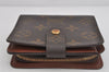 Authentic Louis Vuitton Monogram Compact Zip Bifold Wallet Purse M61667 LV 3459K