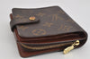 Authentic Louis Vuitton Monogram Compact Zip Bifold Wallet Purse M61667 LV 3459K