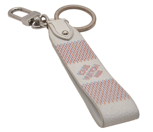 Auth Louis Vuitton Damier Spray Porte Cles Dragonne Key Charm MP3339 LV 3460J