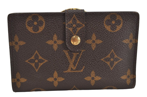 Auth Louis Vuitton Monogram Porte Monnaie Billets Viennois M61663 Wallet 3460K