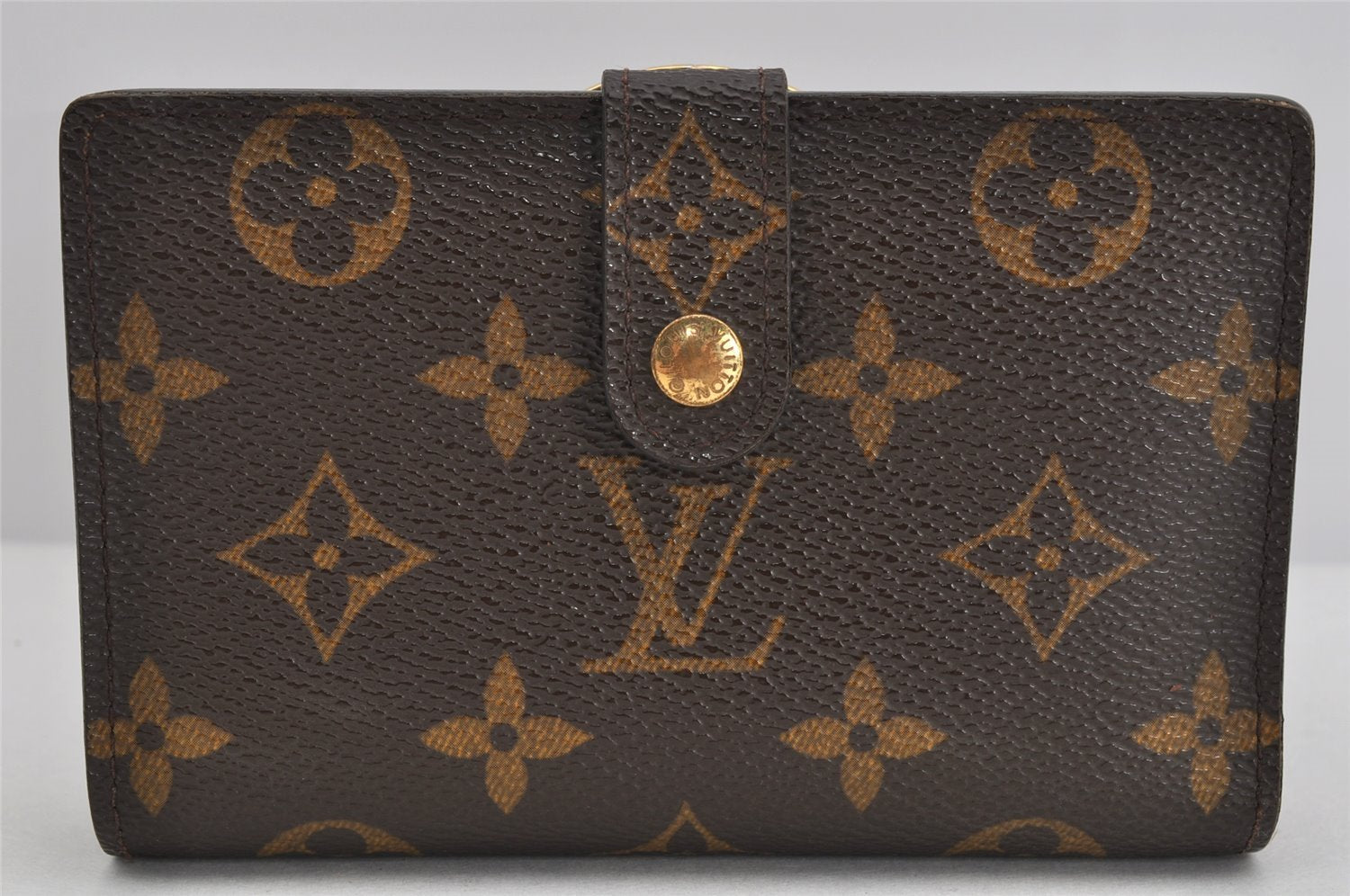 Auth Louis Vuitton Monogram Porte Monnaie Billets Viennois M61663 Wallet 3460K