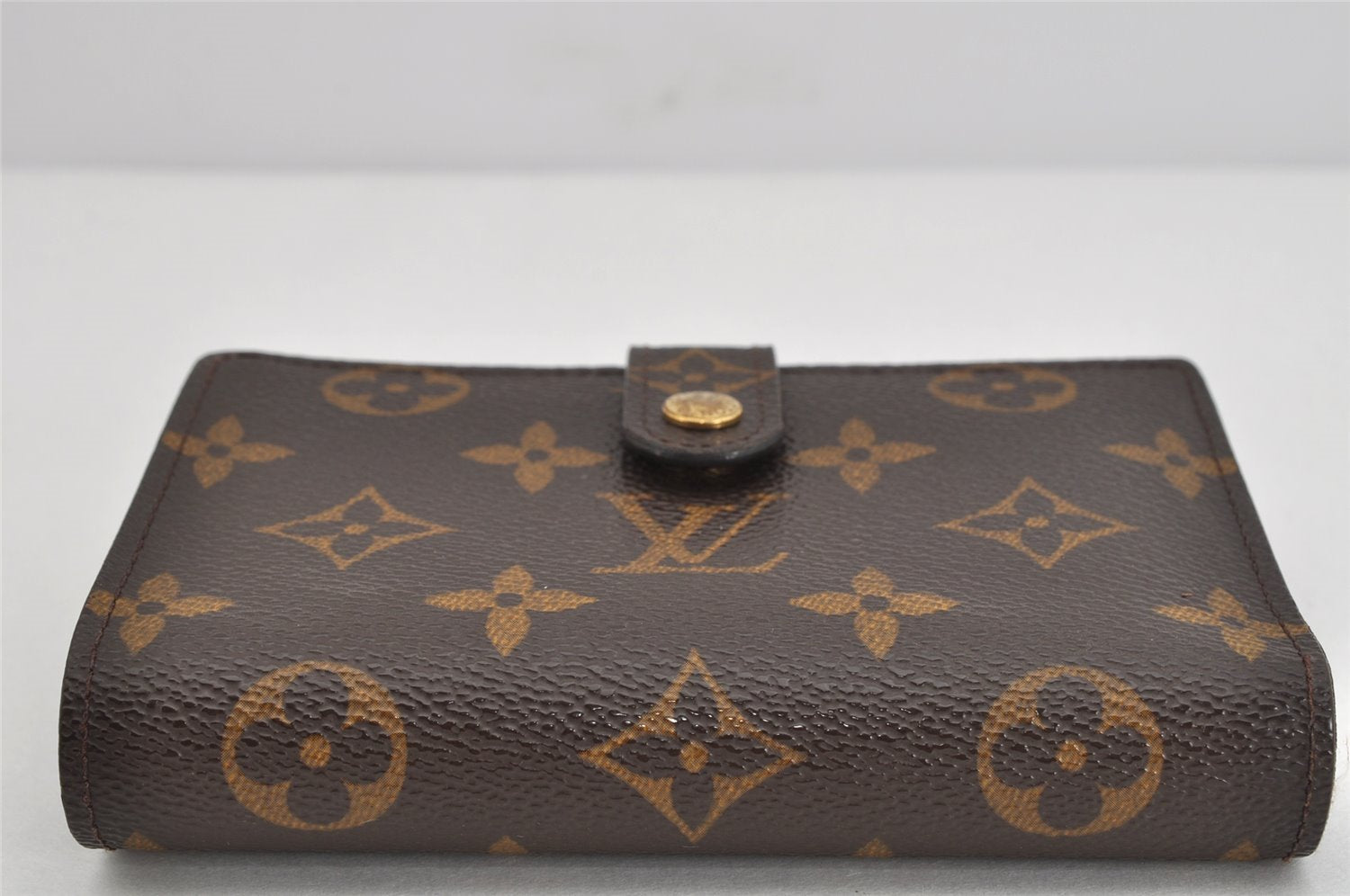 Auth Louis Vuitton Monogram Porte Monnaie Billets Viennois M61663 Wallet 3460K