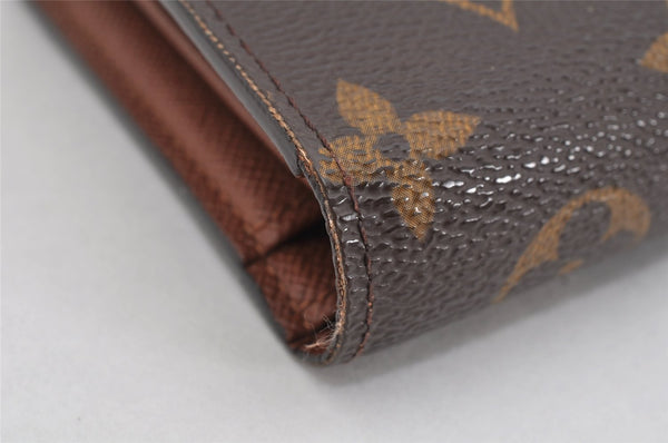 Auth Louis Vuitton Monogram Porte Monnaie Billets Viennois M61663 Wallet 3460K