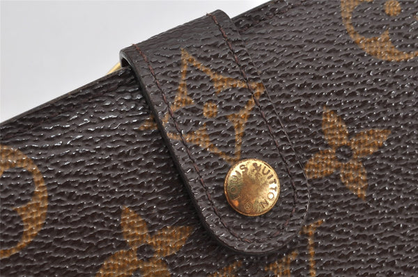 Auth Louis Vuitton Monogram Porte Monnaie Billets Viennois M61663 Wallet 3460K