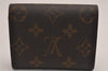 Authentic Louis Vuitton Monogram Portefeuille Helene M60253 Trifold Wallet 3461J