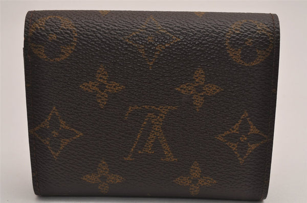 Authentic Louis Vuitton Monogram Portefeuille Helene M60253 Trifold Wallet 3461J