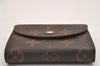 Authentic Louis Vuitton Monogram Portefeuille Helene M60253 Trifold Wallet 3461J