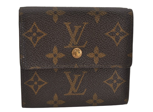 Authentic Louis Vuitton Monogram M61652 Porte Monnaie Billet Carte Credit 3461K