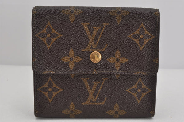 Authentic Louis Vuitton Monogram M61652 Porte Monnaie Billet Carte Credit 3461K