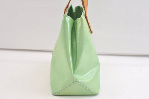 Authentic Louis Vuitton Vernis Reade PM Hand Bag Light Green M91307 LV 3463K