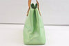 Authentic Louis Vuitton Vernis Reade PM Hand Bag Light Green M91307 LV 3463K