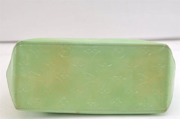 Authentic Louis Vuitton Vernis Reade PM Hand Bag Light Green M91307 LV 3463K