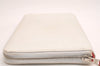 Authentic HERMES Azap Silk In Long Wallet Purse Leather White Box 3464J