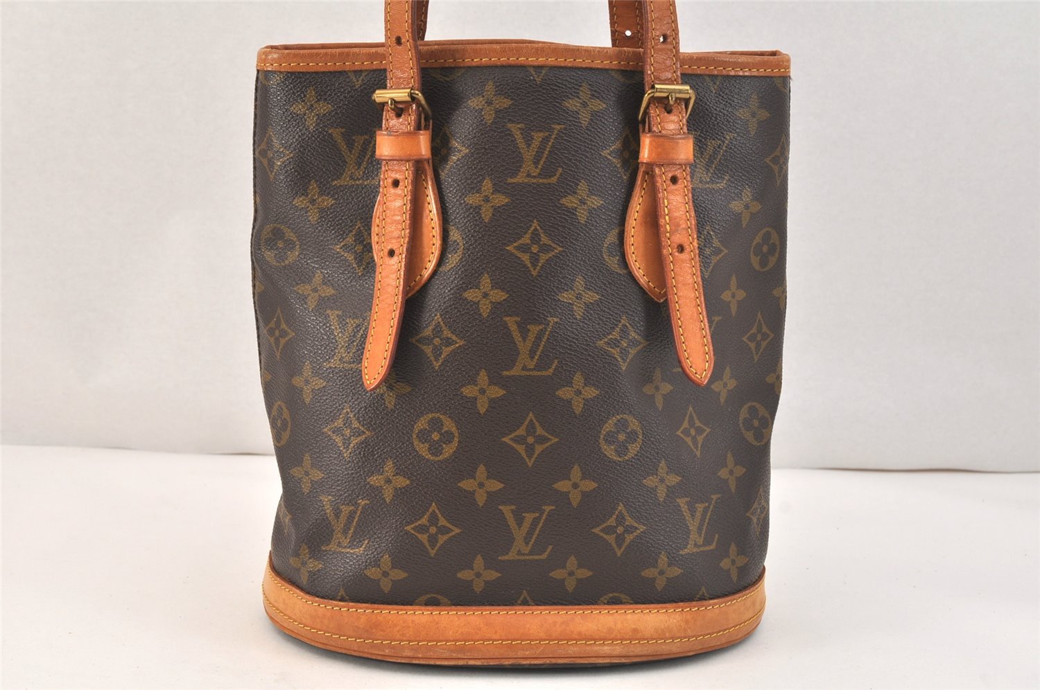 Authentic Louis Vuitton Monogram Bucket PM Shoulder Tote Bag Old Model LV 3464K