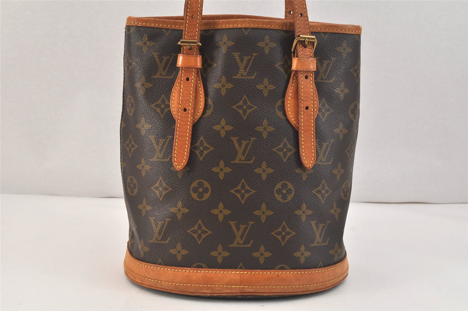 Authentic Louis Vuitton Monogram Bucket PM Shoulder Tote Bag Old Model LV 3464K