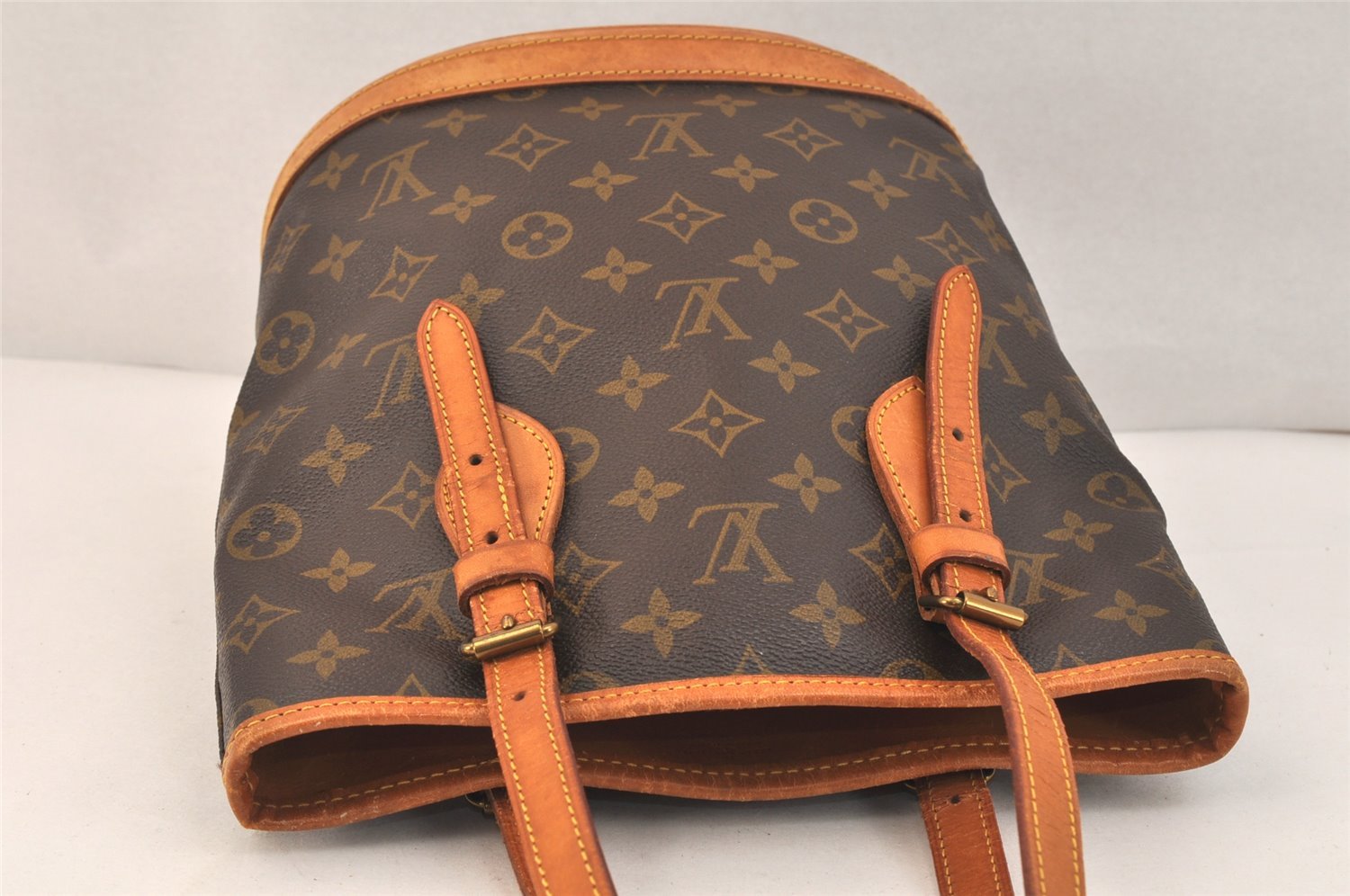 Authentic Louis Vuitton Monogram Bucket PM Shoulder Tote Bag Old Model LV 3464K