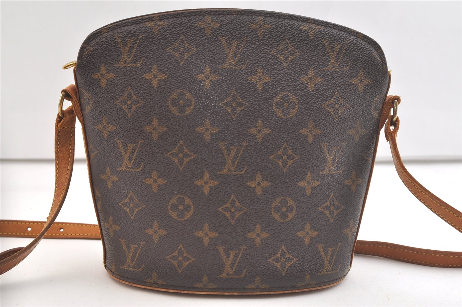 Authentic Louis Vuitton Monogram Drouot Shoulder Cross Body Bag M51290 LV 3465K
