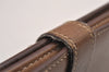 Authentic HERMES Bearn Soufflet Leather Long Wallet Purse Brown Box 3466J