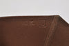 Authentic HERMES Bearn Soufflet Leather Long Wallet Purse Brown Box 3466J