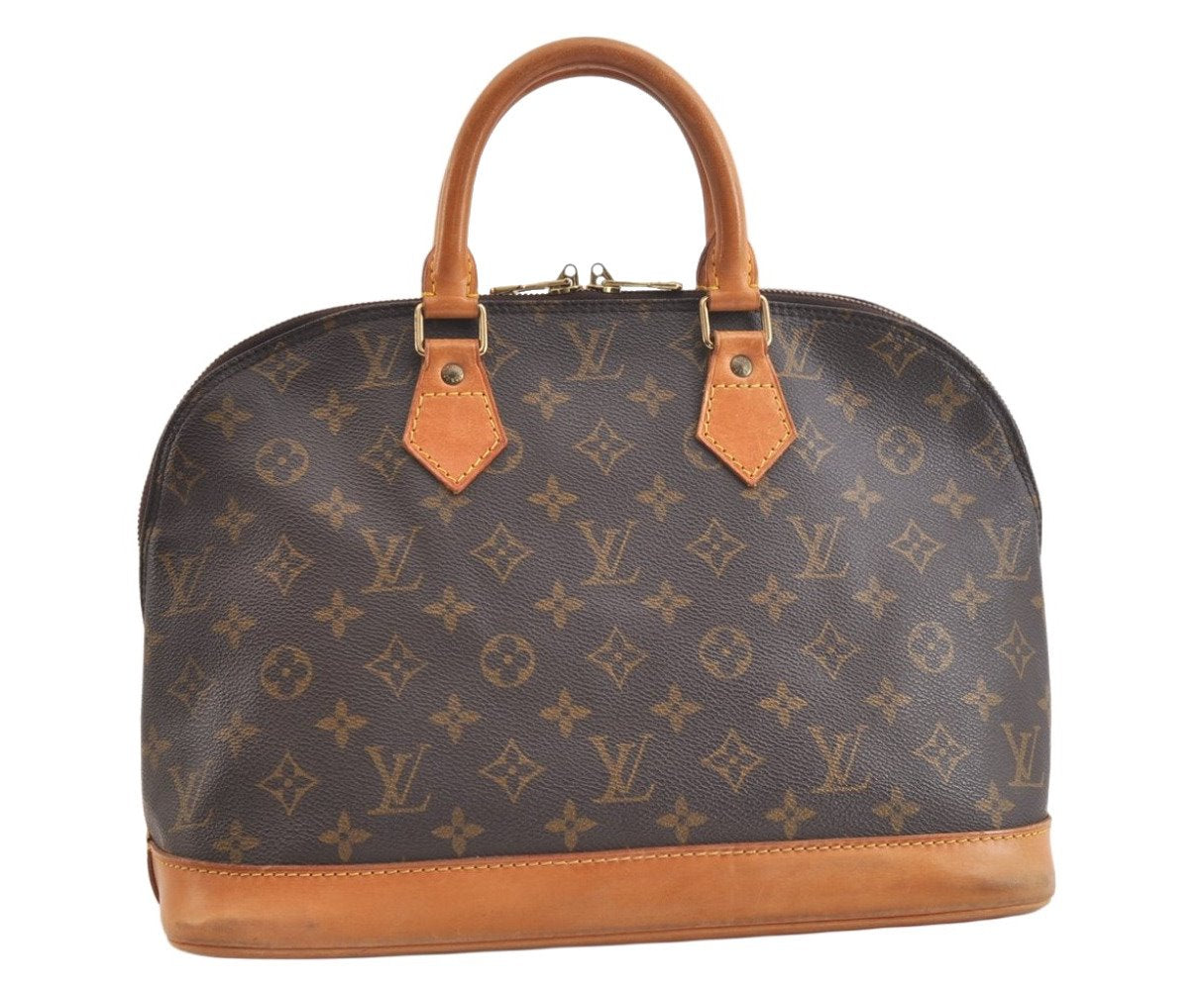 Authentic Louis Vuitton Monogram Alma Hand Bag Purse M51130 LV 3466K
