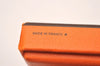 Authentic HERMES Cage De Ash H Cube Pendant Necklace Silver Orange Box 3467J