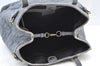 Authentic Christian Dior Panarea Cannage Tote Bag PVC Leather Blue Junk 3468I