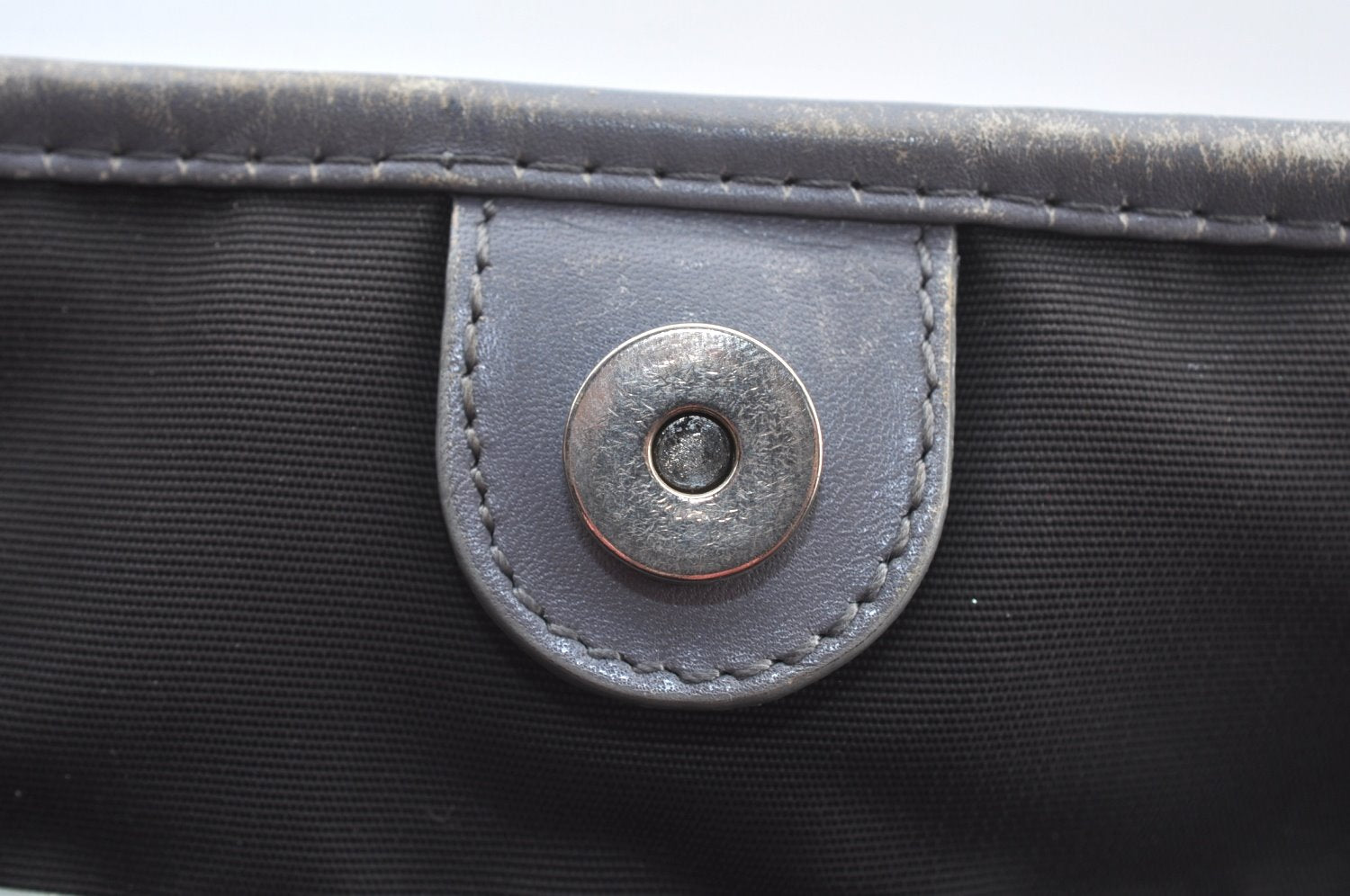 Authentic Christian Dior Panarea Cannage Tote Bag PVC Leather Blue Junk 3468I
