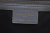 Authentic Christian Dior Panarea Cannage Tote Bag PVC Leather Blue Junk 3468I
