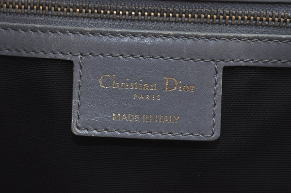 Authentic Christian Dior Panarea Cannage Tote Bag PVC Leather Blue Junk 3468I