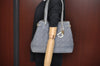 Authentic Christian Dior Panarea Cannage Tote Bag PVC Leather Blue Junk 3468I