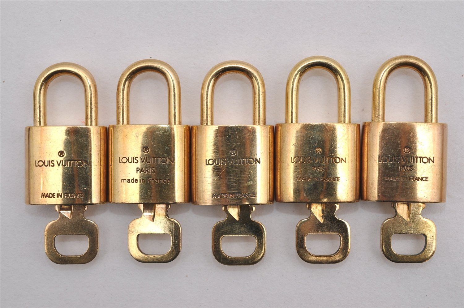 Authentic Louis Vuitton Padlock & Keys 10Set LV 3468J