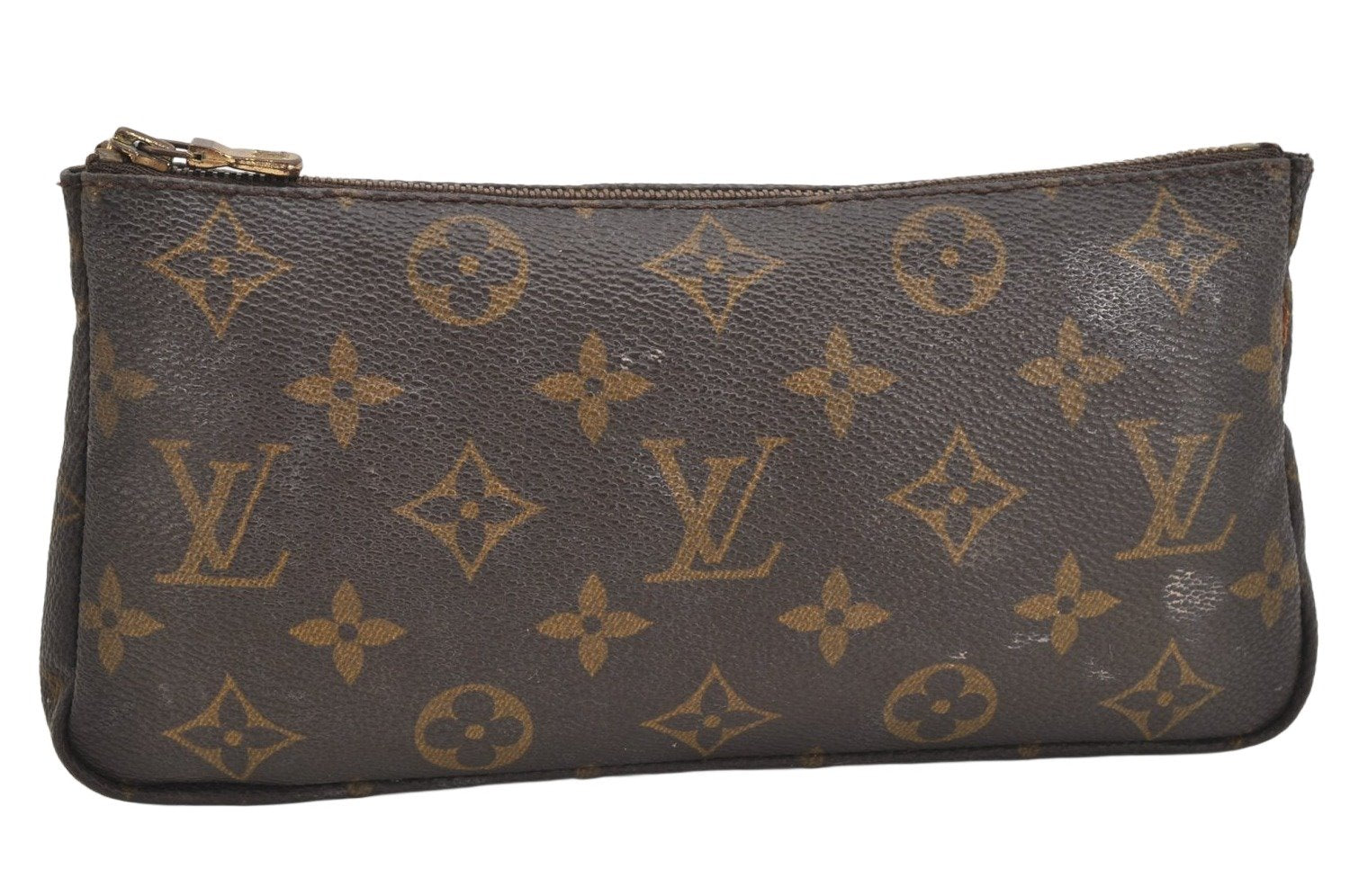 Authentic Louis Vuitton Monogram Pouch Purse For Sac Shopping GM LV 3470K