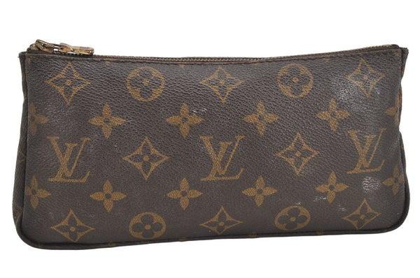Authentic Louis Vuitton Monogram Pouch Purse For Sac Shopping GM LV 3470K