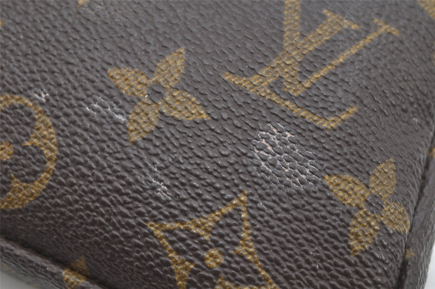 Authentic Louis Vuitton Monogram Pouch Purse For Sac Shopping GM LV 3470K