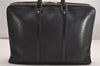 Authentic Louis Vuitton Epi Porte Documents Voyage Briefcase M59162 Black 3471J