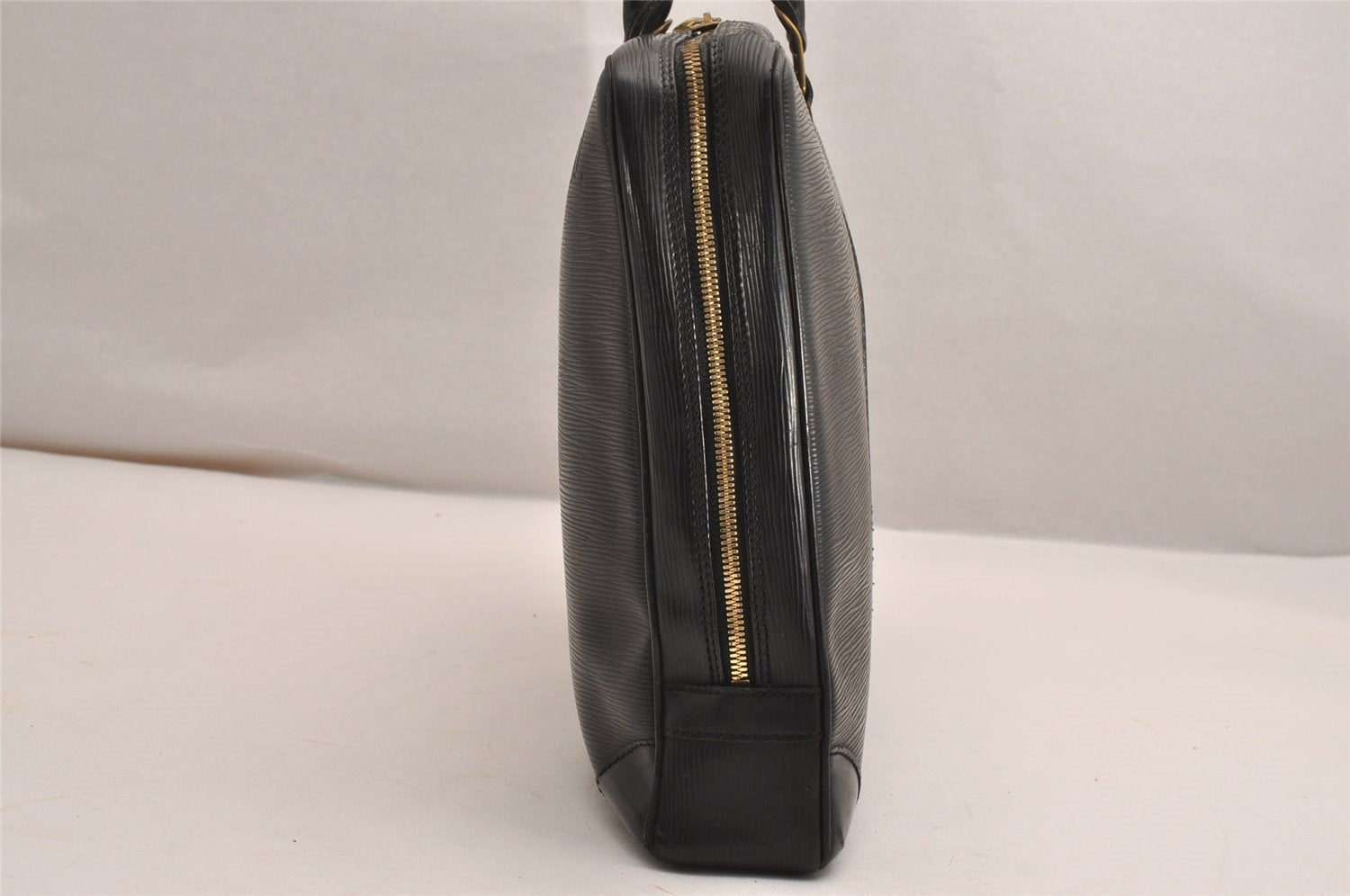 Authentic Louis Vuitton Epi Porte Documents Voyage Briefcase M59162 Black 3471J