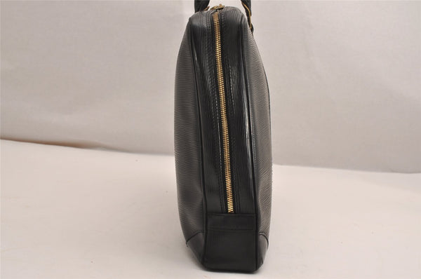 Authentic Louis Vuitton Epi Porte Documents Voyage Briefcase M59162 Black 3471J