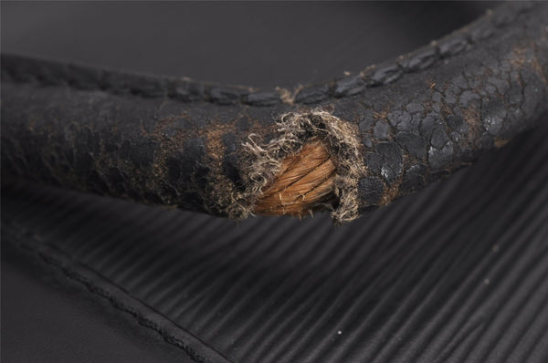 Authentic Louis Vuitton Epi Porte Documents Voyage Briefcase M59162 Black 3471J