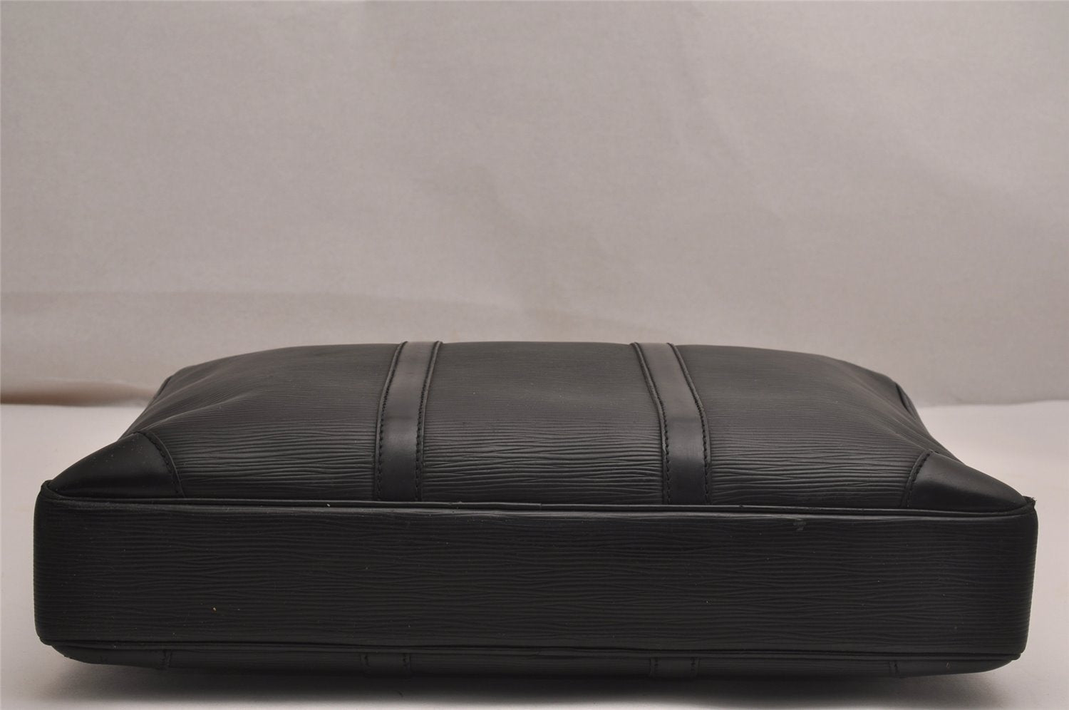 Authentic Louis Vuitton Epi Porte Documents Voyage Briefcase M59162 Black 3471J
