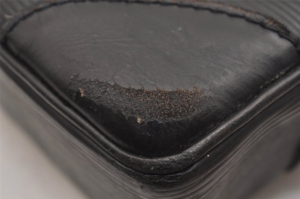 Authentic Louis Vuitton Epi Porte Documents Voyage Briefcase M59162 Black 3471J