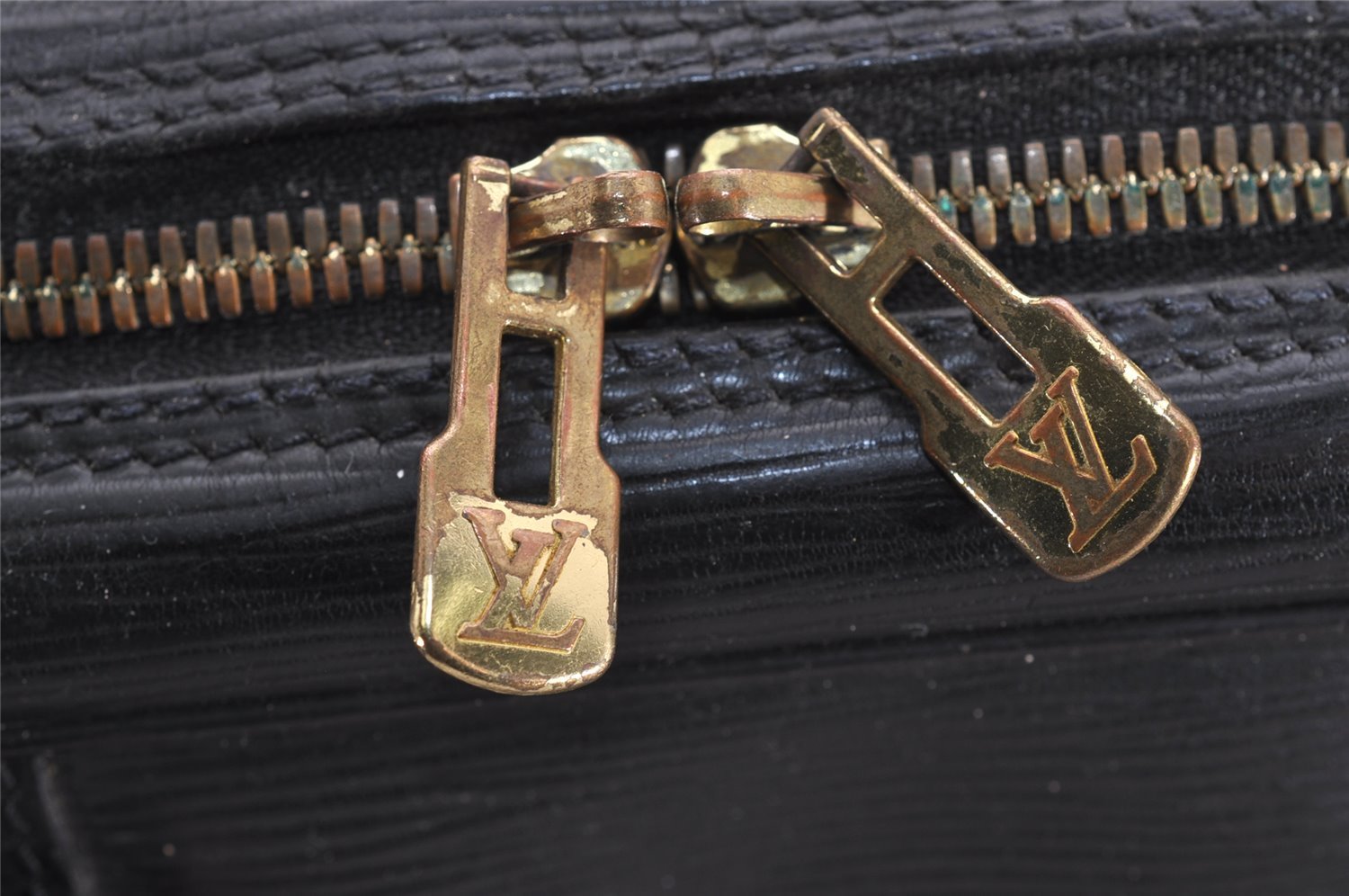 Authentic Louis Vuitton Epi Porte Documents Voyage Briefcase M59162 Black 3471J