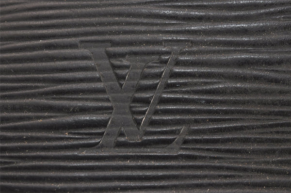 Authentic Louis Vuitton Epi Porte Documents Voyage Briefcase M59162 Black 3471J