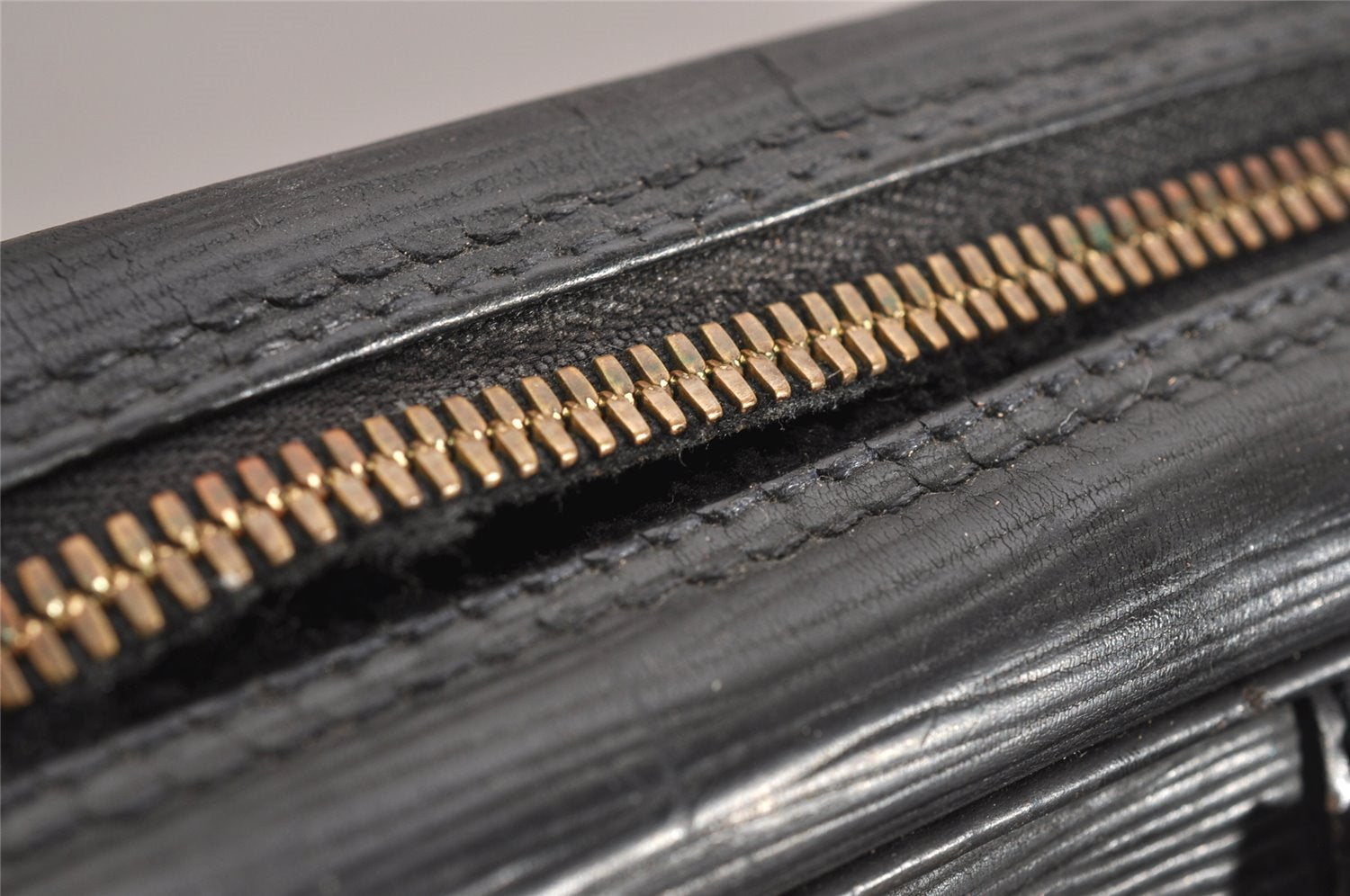 Authentic Louis Vuitton Epi Porte Documents Voyage Briefcase M59162 Black 3471J